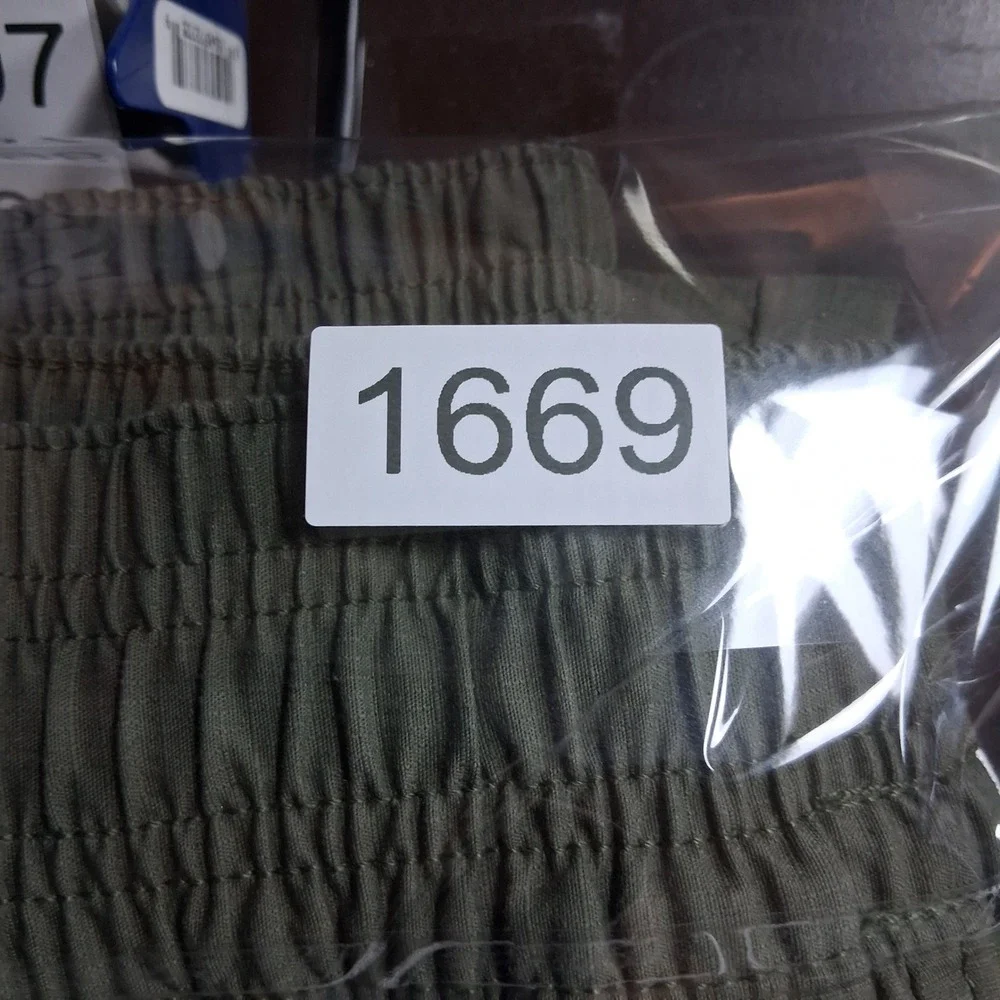 Prana Zion Ripstop Jogger Pants Medium Olive Green Drawstring Hiking‎ Outdoor